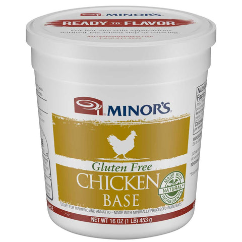 Minor's Gluten Free Chicken Base made with Natural Ingredients, 1 Pound -- 6 per case