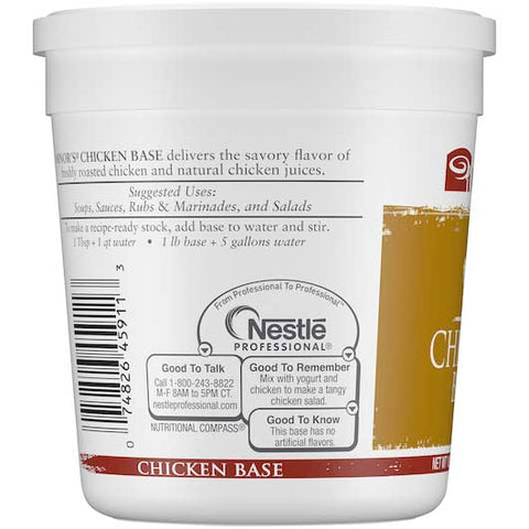 Nestle Minors No Added MSG Chicken Base, 1 Pound -- 6 per case.