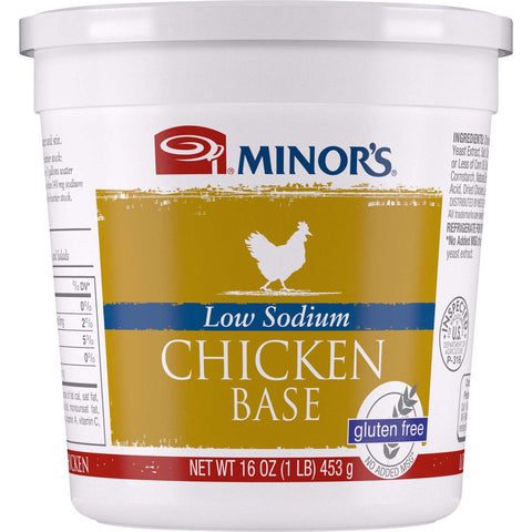 Nestle Minors Low Sodium No Added MSG Chicken Base, 1 Pound -- 6 per case.
