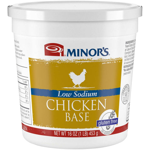 Nestle Minors Low Sodium No Added MSG Chicken Base, 1 Pound -- 6 per case.