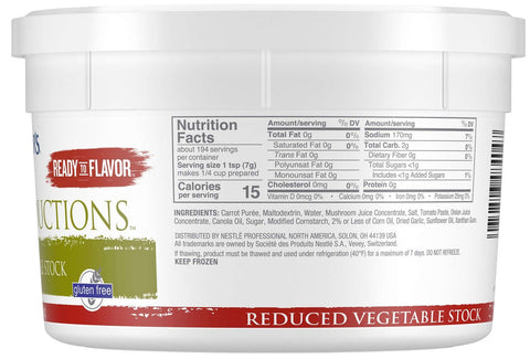 Minors Classical Reductions Vegetable Stock, 3 Pound Tub -- 4 per case