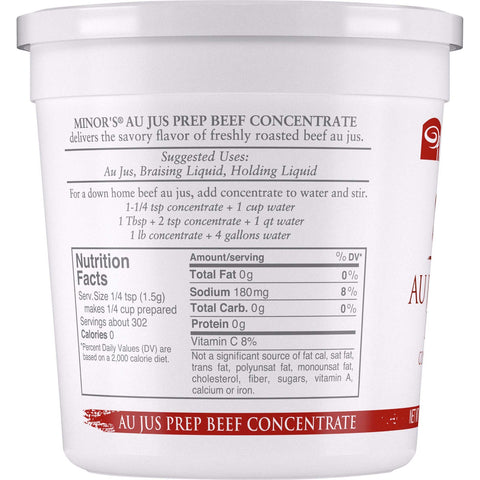 Nestle Minors Beef Au Jus Concentrate, 1 Pound -- 6 per case.