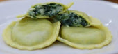 Seviroli Foods Large Round Spinach and Mozzarella Ravioli Pasta, 5 Pound -- 2 per case.