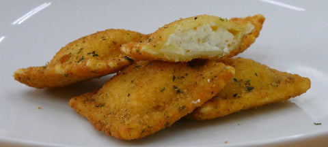 Seviroli Foods Breaded 4 Cheese Medium Square Ravioli Pasta, 5 Pound -- 2 per case.