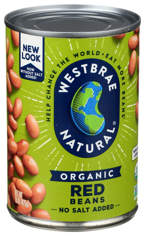 Westbrae Natural Fat Free Organic Red Beans, 15 Ounce -- 12 per case.