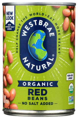 Westbrae Natural Fat Free Organic Red Beans, 15 Ounce -- 12 per case.
