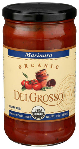 Delgrosso Organic Marinara Pasta Sauce, 24 Ounce -- 12 per case.