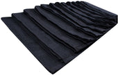 John Ritzenthaler Black Ribbed Terry Bar Towel, 16 x 27 inch -- 144 per case