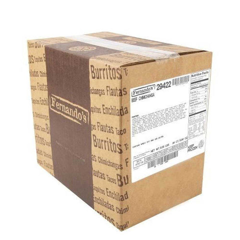 Fernandos Fully Cooked Refried Shredded Beef Chimichanga, 5.25 Ounce -- 30 per case