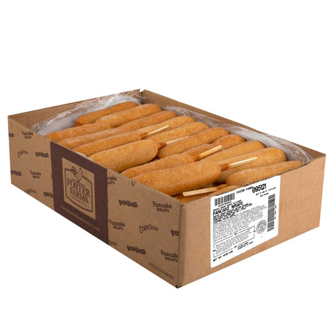 Foster Farms Whole Grain Maple Turkey Pancake Wrap, 2.85 Ounce -- 56 per case.