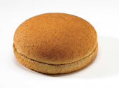 Flowers Foods European Bakers Sliced Whole Wheat Hamburger Bun, 4 inch - 12 per pack -- 10 packs per case.