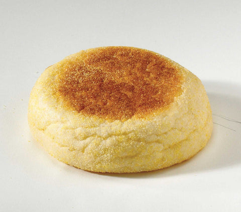 Flowers Foods European Bakers Fully Sliced Plain English Muffin, 2 Ounce - 12 per pack -- 6 packs per case.