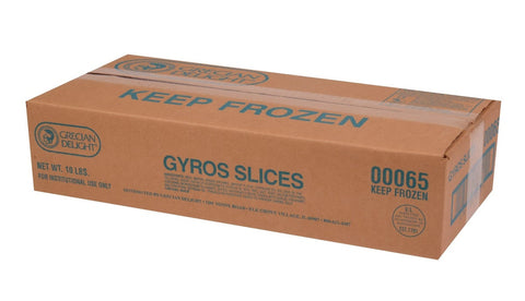 Grecian Delight Gyros Meat Slices, 10 Pound.