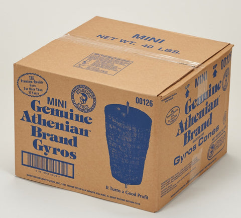 Grecian Delight Athenian Style Mini Gyro Meat Cone, 10 Pound -- 4 per case.