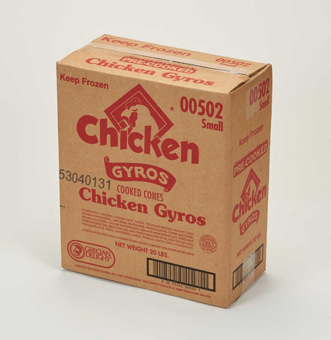Grecian Delight Precooked Chicken Gyro Small Cones, 10 Pound -- 2 per case