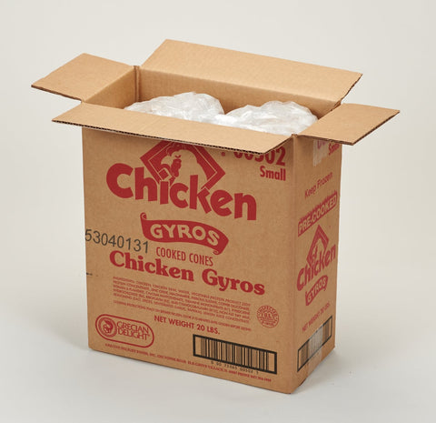 Grecian Delight Precooked Chicken Gyro Small Cones, 10 Pound -- 2 per case