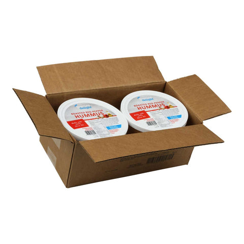 Grecian Delight Roasted Red Pepper Hummus, 4 Pound -- 2 per case