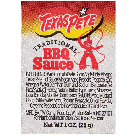 Texas Pete Traditional BBQ Sauce, 1 Ounce -- 150 per case