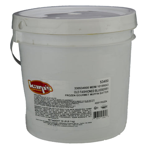 Baker and Baker Karps Scoop N Bake Old Fashioned Blueberry Muffin Batter, 18 Pound.