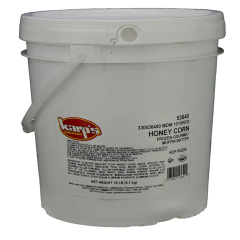 Baker and Baker Karps Scoop N Bake Honey Corn Muffin Batter, 18 Pound.
