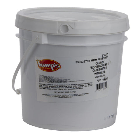 Baker and Baker Karps Scoop N Bake Carrot Cake Batter, 18 Pound.