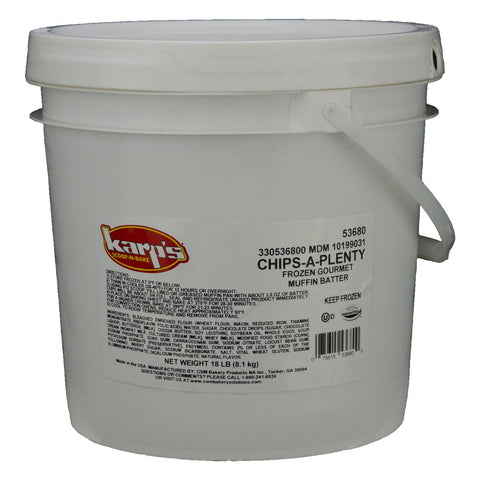 Baker and Baker Karps Scoop N Bake Chocolate Chips A Plenty Muffin Batter, 18 Pound.