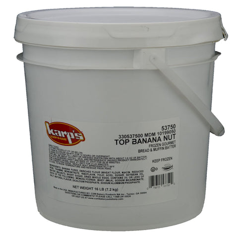 Baker and Baker Karps Scoop N Bake Top Banana Nut Muffin Batter, 16 Pound.