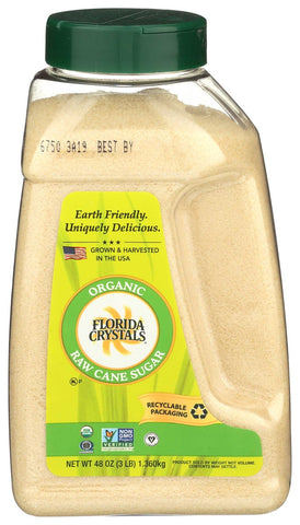 Florida Crystals Inc Organic Cane Sugar - Jug, 48 Ounce -- 6 per case