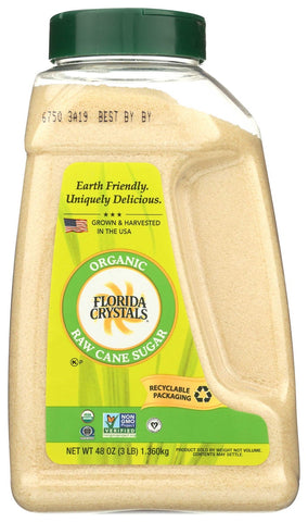 Florida Crystals Inc Organic Cane Sugar - Jug, 48 Ounce -- 6 per case