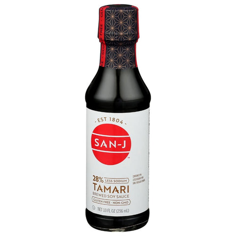 San J Sauce Tamari Lite Soy - 10 ounce -- 6 per case.