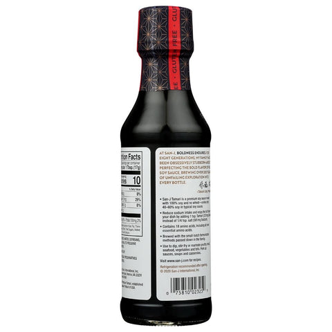 San J Sauce Tamari Lite Soy - 10 ounce -- 6 per case.