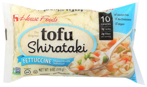 House Foods Fettuccine Shape Tofu Shirataki, 8 Ounce -- 12 per case.