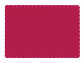 Red Scalloped Place Mat - 9.75X14 -- 1000 Per Case