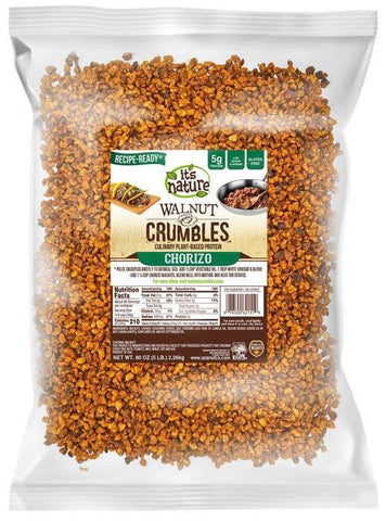 It's Nature Chorizo Flavored Walnut Crumbles, 5 Pound
