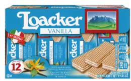 Loacker Classic Vanilla Cream Filling Crispy Wafer, 1.59 Ounce -- 144 per case