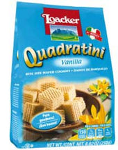 Loacker Quadratini Vanilla Bite Size Wafer Cookie, 8.82 Ounce -- 6 per case
