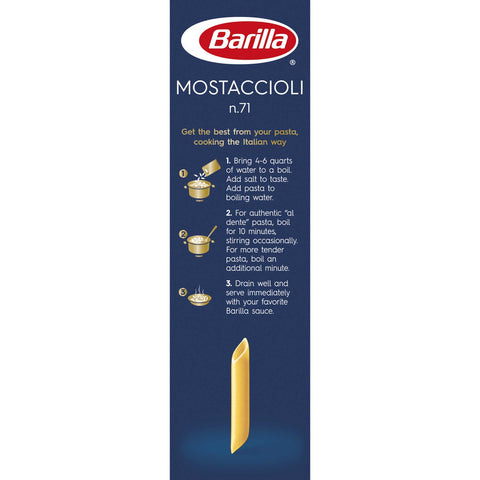 Barilla Mostaccioli Pasta, 16 Ounce -- 12 per case.