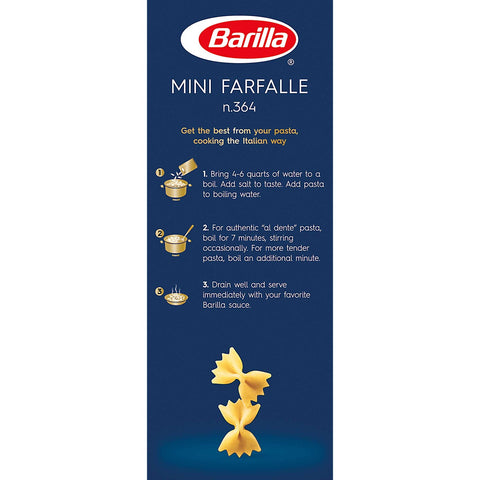 Barilla Mini Farfalle Pasta, 16 Ounce -- 12 per case.