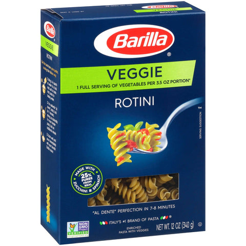 Barilla Veggie Rotini, 12 Ounce -- 12 per case.
