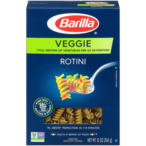 Barilla Veggie Rotini, 12 Ounce -- 12 per case.
