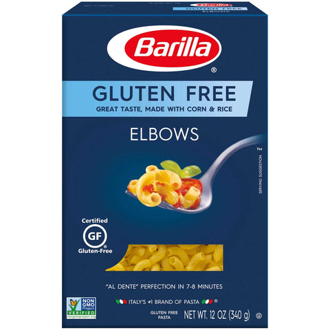 Barilla Gluten Free Elbows Pasta, 12 Ounce -- 8 per case.