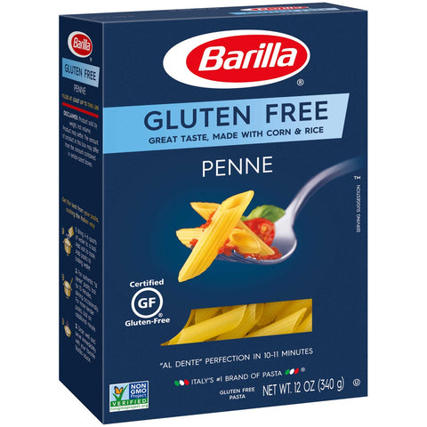 Barilla Gluten Free Penne Pasta, 12 Ounce -- 8 per case.