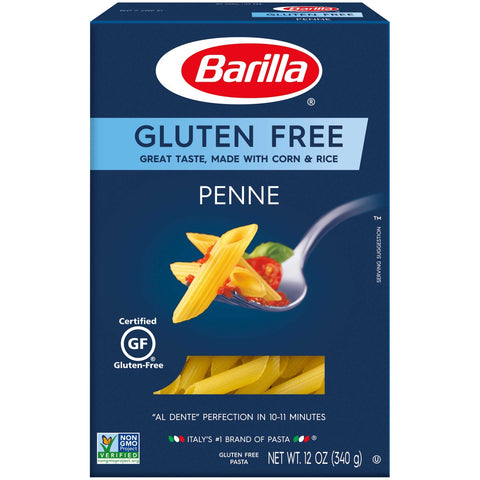Barilla Gluten Free Penne Pasta, 12 Ounce -- 8 per case.