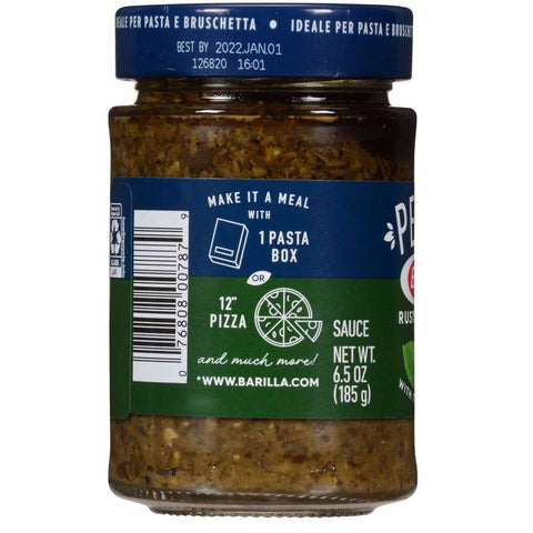 Barilla Rustic Basil Pesto Sauce, 6.5 Ounce -- 8 per case