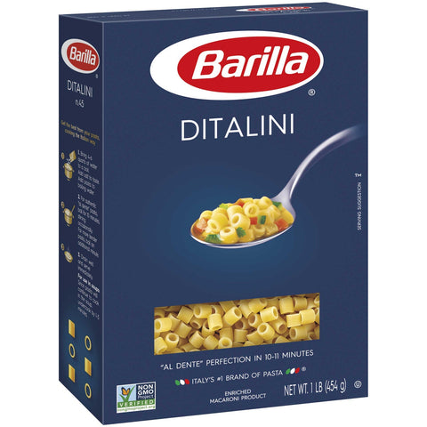 Barilla Ditalini Pasta, 16 Ounce -- 16 Case