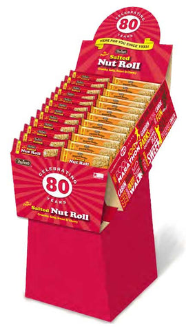 Pearsons Original and Peanut Butter Salted Nut Roll - Combo Shipper -- 144 per case.