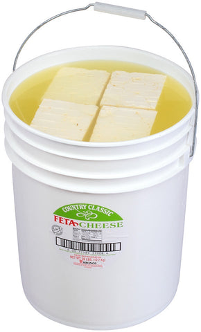 Krono Country Classic Feta Cheese, 28 Pound.