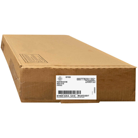 Johnsonville Uncooked Pork Back Rib, 30 Pound Box.