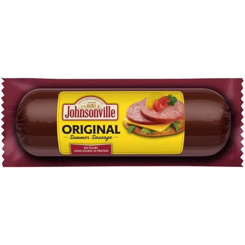 Johnsonville Mixed Summer Sausage - Display, 12 Ounce Chubs -- 48 per case.
