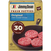 Jimmy Dean Pork Sausage Patty, 3 Pound -- 8 per case.